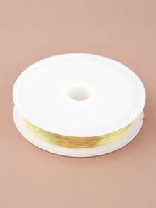 100 Meter Wire, Wire, DIY Bead Threading Lead, Handmade Hairpin Winding Wire, Jewelry Weaving, Shaping, Flower Wrapping Wire,A Craft Item Made Of Wire, Jewelry String Beads, And Golden Craft Wire For Jewelry Making - Multicolor - View 4