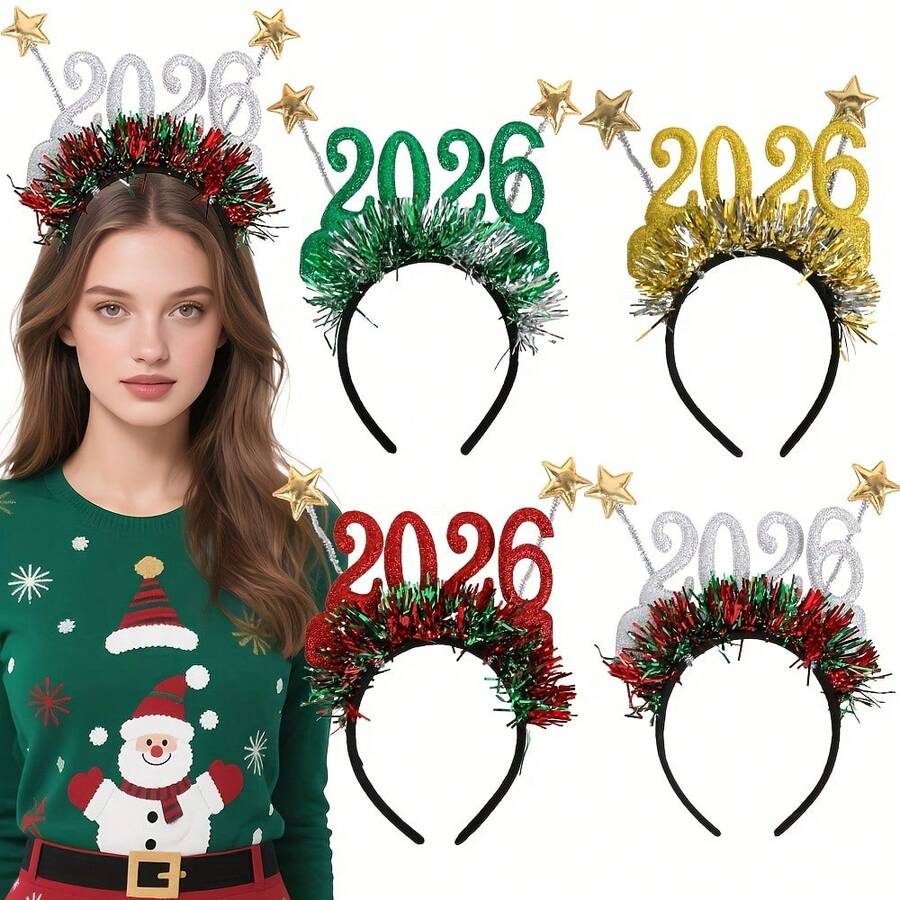 Fascia Per Capelli Con Stelle E Adesivo Viso - Cerchietto Scintillante Luna E Stelle Per Carnevale, Party E Cosplay
