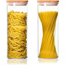 2/4 piezas, Recipientes de almacenamiento de vidrio de 1000ml/1500ml con tapa, Organización y almacenamiento, Frascos para especias, Tarro de galletas, Recipiente de almacenamiento de café, Almacenamiento de cocina, Recipiente para especias, Tarros de vidrio herméticos