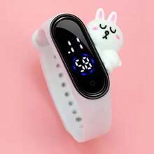 Este es un reloj deportivo electrónico digital con diseños de caricaturas para niños, el color se envía aleatoriamente. - Color aleatorio - Ver 1