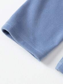 3 Peças Camisetas de Gola Alta de Manga Longa com Flanela Dupla Face para Homens, Suéter Casual Quente de Outono/Inverno Camiseta Térmica