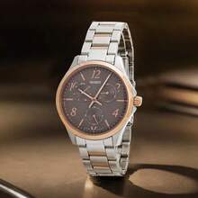 Orient Watches Male Double Lion Men's Quartz Movement Watch Men With Stainless Steel Strap - Brown - View 1