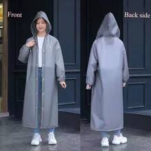 1 قطعة معطف مطر خفيف الوزن للتخييم والرحلات البرية، معطف مطر مُسمك، دافئ ومقاوم للرياح، مناسب للتسلق والتخييم والعمل والسيناريوهات الممطرة والدراجات في فصلي الخريف والشتاء