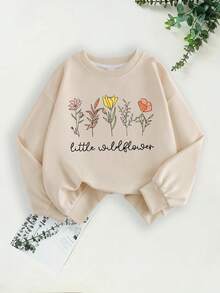 Winter Pullover Sweatshirt For Girls - Printed With A Pattern Of Black Cat Holding Coffee, Back To School Pullover Fall Clothing, Winter And Fall Casual Cover, Machine Washable, Comfortable Home Wear, Fun Style, Suitable For All Occasions Such As School, Holidays, Shopping And Sports,