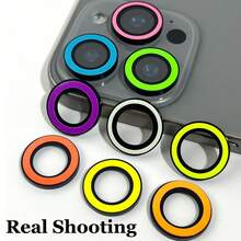 ZYONS 6pcs Glow In The Dark Camera Lens Protector Film, Compatible With IPhone 17 Pro Max/17 Air/16 Pro Max/16E/15 Pro Max/14/13/12/11 Series, 9 Random Colors, Multi-Color Luminous, Camera Accessories, Freely Combinable, Compatible With Phone Cases (Random Color), Suitable For Daily Protection, Office, Home Phone Camera, Waterproof, Shockproof, Anti-Fall, Anti-Scratch. - 6pcs - View 7