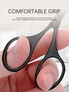 1 st. ögonbryns-, ögonfrans-, ansiktshårs-, näshårstrimmer i rostfritt stål, multifunktionell skönhets- och sminksax - Multifärgad - Visa 5