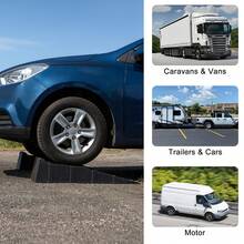 Capacity Kerb Ramp – 2.5 Ton 3-Step Ramps For Motorhome, Campervan & Trailer Levelling - 黑色 - 查看 4