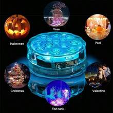 13leds RGB Led Submersible Light Underwater Night Lamp Battery Operated Garden Swimming Pool Light For Wedding Party Vase Bowl - 4PCS-13LED - View 6