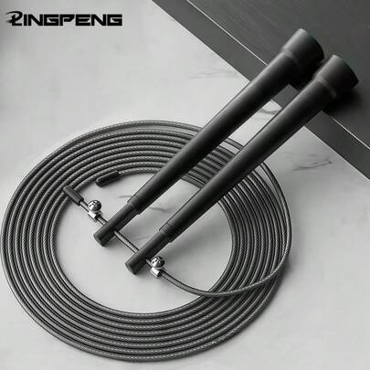 Portable Steel Wire Skipping Rope With Bearings, Exercise Equipment, Family Park Square Fitness Training Skipping Rope