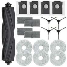 Accesorios para Dreame L10s Pro Ultra Heat/L10s Ultra Gen 2, Juego de piezas de repuesto para Dreame X30 Ultra, 1 cepillo principal, 4 bolsas de polvo, 6 paños, 4 cepillos laterales, 4 filtros