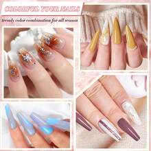 LIMEGIRL UV Gel Nail Polish Set, Includes UV Light And Nail Drill, UV LED Nail Dryer Lamp, Gel Nail Polish Set, Versatile Gel Nail Polish Set, Base Coat, Top Coat, Professional Gel Manicure Set, DIY Home Gel Nail Kit, Gift For Women - Multicolor - View 9