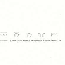 Oval Fashion Non-Prescription Glasses TR Frame Unisex Decorative Eyeglass Frame Simple And Elegant - Cold Tea Color C4 - View 10
