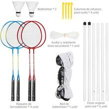 WEAGP 4PSC Juego de Raquetas de Bádminton, Raquetas de Bádminton Portátiles con 4 Pelotas de Bádminton y Red Portátil, Bolsa de Almacenamiento, Raquetas de Badminton para Deporte Juego al Aire Libre - 1 - Ver 4