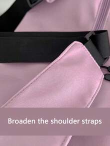 Unisex Casual Shoulder Bag With Multiple Pockets, Suitable For Travel, Yoga, Fitness, Sports, Students, Crossbody Bag, Ideal For Workout, Pilates, Beach, Travel And More - A Gift For Both Men And Women - Black - View 5