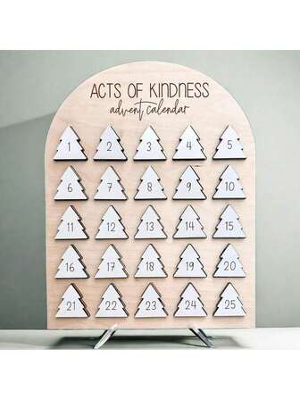 Christmas Tree Heart Advent Calendar 25 Day Set, Home Christmas Table Decoration, Interactive Christmas Calendar, Family Gift, Essential Holiday Item, The Best Holiday Gift