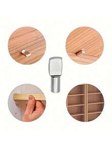 10/20/40 件货架钉，5 毫米勺形镀镍货架支撑钉，书架钉，家具货架支撑钉，橱柜货架支撑钉，厨房家具和衣柜货架支撑钉 - 彩色 - 查看 6