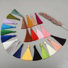 6 peças/pacote Franja Longa de Poliéster, Multicolorida, Estilo Retro Simples e Fashion, Ideal para Acessórios de Cabelo e Decoração de Roupas