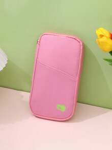 High-Quality Travel Passport Wallet With Zipper, ID And Credit Card Holder, And Phone Pocket - Black And White Mesh Storage Bag, Portable Foldable Silicone Storage Bag | Essential Vacation Secure Document Storage | Stylish Design, Perfect For All Seasons: Spring, Summer, Fall, Winter, And Family Vacation Passport Holder - Multicolor - View 16