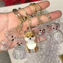 Adorno colgante de moda para el recuerdo del pelo de mascota, llavero de cachorro lindo, recuerdo del pelo de perro/gato, caja de almacenamiento creativa con llavero - Multicolor - Ver 3