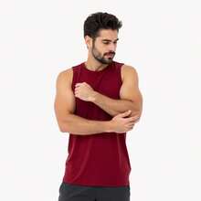 Kit 04 Men's Dry Fit Sports Fitness Tank Top Quick Dry Gym Training Breathable - Black White Blue Burgundy - View 5