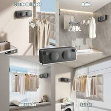 Telescopic Clothes Drying Racks - Double Black Line - View 6