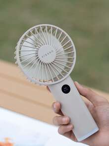 ViSSKO Portable Handheld Fan With Digital Display, 100 Speeds, 3600mAh Battery & Bottom Night Light Design - Multicolor - View 12