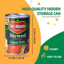 Fake Can Safes Diversion Secret Stash Safes (Stewed Tomatoes) - one-size - View 3