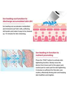 Ultrasonic Skin Cleansing Tool - USB Rechargeable, Vibration Face Scraper Blackhead Remover, Spatula Exfoliating Facial Lifting Beauty Tool, Affordably-Priced Skincare Device, Includes 2 Silicone Heads - Multicolor - View 4