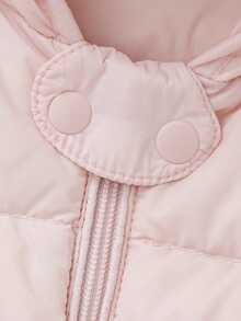 mini bala Baby 3-In-1 Down Romper Soft Warm Water-Resistant Cozy Winter Outerwear