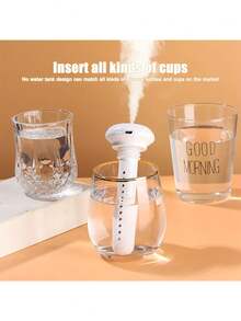 Portable USB Powered Mini Ultrasonic Humidifier - Fragrance-Free, Compact & Lightweight, Suitable For Plants, Office, Nursery, Home And Travel, No Water Tank, Durable ABS Plastic, Mini Humidifier, Home & Office Humidifier, Stylish Design, Easy To Use