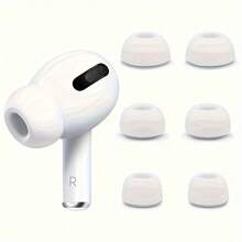 3 Pairs Of Cotton Replacement Ear Tips Compatible With AirPods Pro 1st/2nd Generation, Multi-Size, Skin-Friendly - Multicolor - View 3