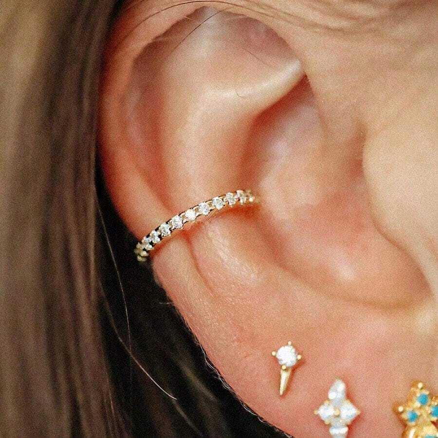 1 件/高级镜面抛光 316L 不锈钢，带氧化锆 16G 和 18G 鼻环、唇环、脐环、双膜环、膜环、唇环、膜耳钉、膜环耳环、膜环软骨耳环、膜环、耳屏、耳钉、海螺环、耳环、耳屏耳环、软骨耳环、鼻环、膜环、膜环、穿孔环 - 單圈帶寶鑽鼻環 - 查看 1