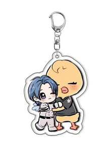 1 Piece, Spell Back Key Chain, Cartoon Photo Card, Bag Pendant, Cheng Xiao Lu Guangxia Cartoon Surrounding, Acrylic Key Chain Animation Surrounding, Party Gifts, Backpack Pendant. - Multicolor - View 18