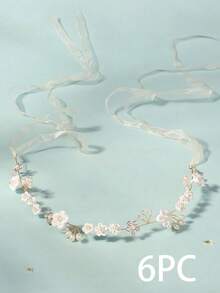 1件装发饰头饰婚礼发饰珍珠发饰生日派对初领圣餐婚礼情人节配饰