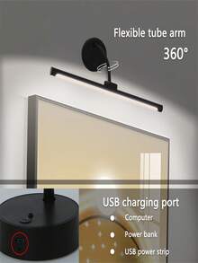 1 件艺术灯、图片灯、画廊夜灯、可充电绘画艺术灯、带遥控器、3 种色温调节、用于画廊飞镖板艺术卧室浴室（1800mAh）