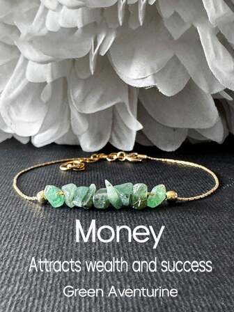 Naturalistic Aventurine Bracelet For Women To Wear Everyday To Attract Wealth And Success
