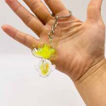 Multicolor Transparent Crystal Goldfish Keychain, Fashionable And Versatile Small Pendant - Multicolor - View 2