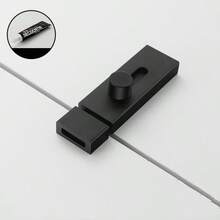 1pc Aluminum Alloy Door Latch, Sliding Door Push/Pull Door Surface Mount Small Latch, Thick Door Clasp Door Bolt Lock Hasp Fixture - Multicolor - View 11