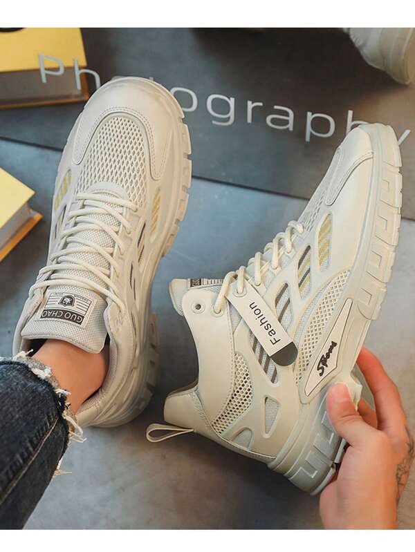 أحذية رياضية للرجال للجري والتنس واللياقة البدنية، أحذية رياضية كاجوال خفيفة الوزن وقابلة للتنفس، أحذية رياضية موضة مع أربطة