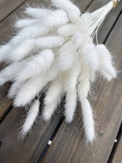 89pcs/116pcs Artificial Flowers Blue Pampas Artificial Flower Bunny Tails For Boho Room Decor Holiday Themed DIY Craft Decoration Preserved Flower For Christmas New Year Valentine's Day Mother's Day Decoration