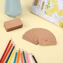 100pcs/Box Handmade Cards - High Quality Paper, Suitable For DIY Cards, Postcards, Bookmarks, Notes And Handmade Gifts - Durable And Multipurpose Souvenirs - Multicolor - View 8