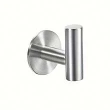 1/2/4/6/12 piezas de ganchos automáticos autoadhesivos de acero inoxidable, estantes montados en la pared para toallas, batas, abrigos y llaves para el baño y la cocina