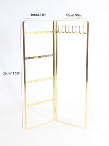 1 件金属项链架，旋转手链钥匙扣展示架，桌面耳环首饰架，适合女士/女孩情人节返校