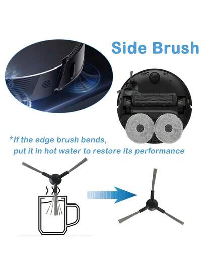 Accessories Dreame L10s Pro Ultra Heat/ Gen 2, Replacement Parts Set X30 Ultra, Main Brush, Dust Bags, Wipes, Side Brushes, Filters view 3