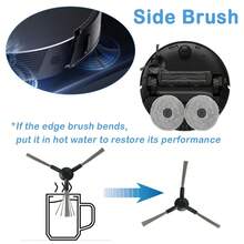 Accesorios para Dreame L10s Pro Ultra Heat/L10s Ultra Gen 2, Juego de piezas de repuesto para Dreame X30 Ultra, 1 cepillo principal, 4 bolsas de polvo, 6 paños, 4 cepillos laterales, 4 filtros