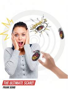 5/10/50/100pcs Exploding Surprise Grenade Party Poppers,Simulation Automatic Explosion Inflatable Grenade, Prank Game Air Blast Bag,Funny Gag Gifts For April Fools, Christmas, New Year Celebration, Weddings Halloween Party Props (Color Random) - Multicolor - View 3