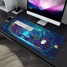 1 Piece, Magical Forest Library Path HD Printed Desk Mat, Multifunctional XXL Mouse Pad, Keyboard Gaming Mat, Office Computer PC Gamer Desk Mat, Rubber, Ideal Gift For Family And Friends, Desktop Mouse Pad - 60 x 30 cm (23,6 x 11,8 inch) - Xem 6