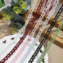 1件/1码/3码 优雅水溶性蕾丝刺绣 新款DIY手工配件，袖口、领口、窗帘缝纫材料 - 彩色 - 查看 3