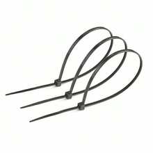 100/200/300/400 piezas Bridas de nailon negras, surtido de tamaños (12+10+8+6+4) pulgadas, bridas de nailon negras multiusos con autobloqueo, bridas de plástico premium, adecuadas para el hogar, la oficina, el jardín y el taller