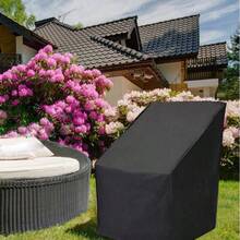 1pc Waterproof Silver-Coated Oxford Cloth Garden Patio Table & Chair Cover, Multifunctional & Ultra-Lightweight, Suitable For Winter Snow/Frost, Summer Dust/Sun, Autumn Leaves, All Seasons